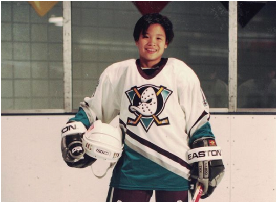 Ken Wu #16 Mighty Ducks Movie Hockey Jersey Kenny Costume D2 Ice Skater  90's 